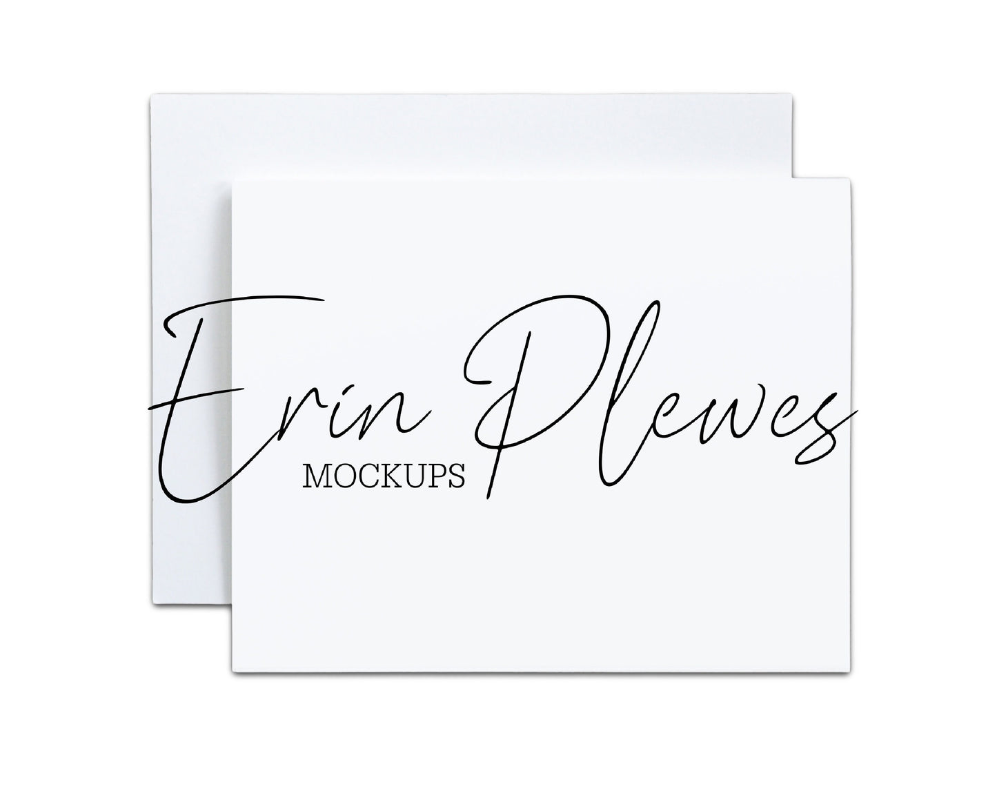 4x5 Card mockup on white background, Invitation mock-up with envelope, 5x4 Stationery Flat Lay, Jpeg Instant Digital Download Template