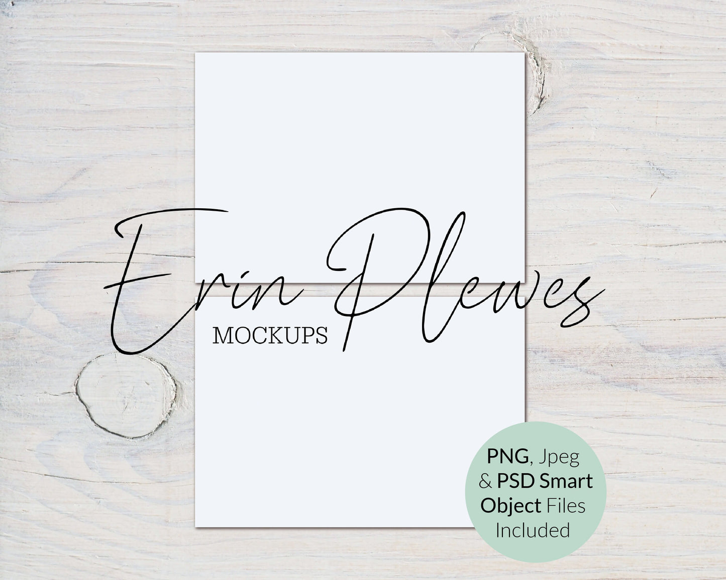 3.5" x 5" Card Mockup PSD Smart Object, Prayer Card Front Back Mockup, RSVP Card Side By Side Mock-up, Jpeg PNG Instant Digital Download