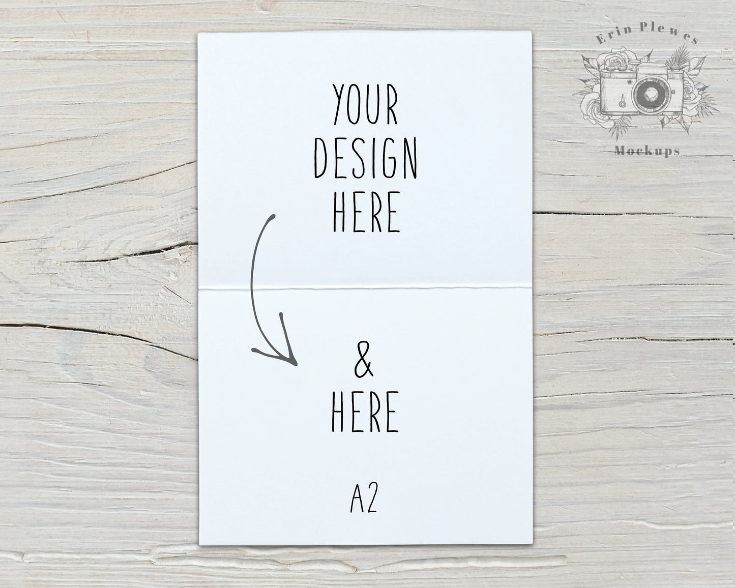 Inside Card Mockup A2, Greeting Card Front and Back Mock-up, Interior Card Mock Ups, Jpeg Instant Digital Download