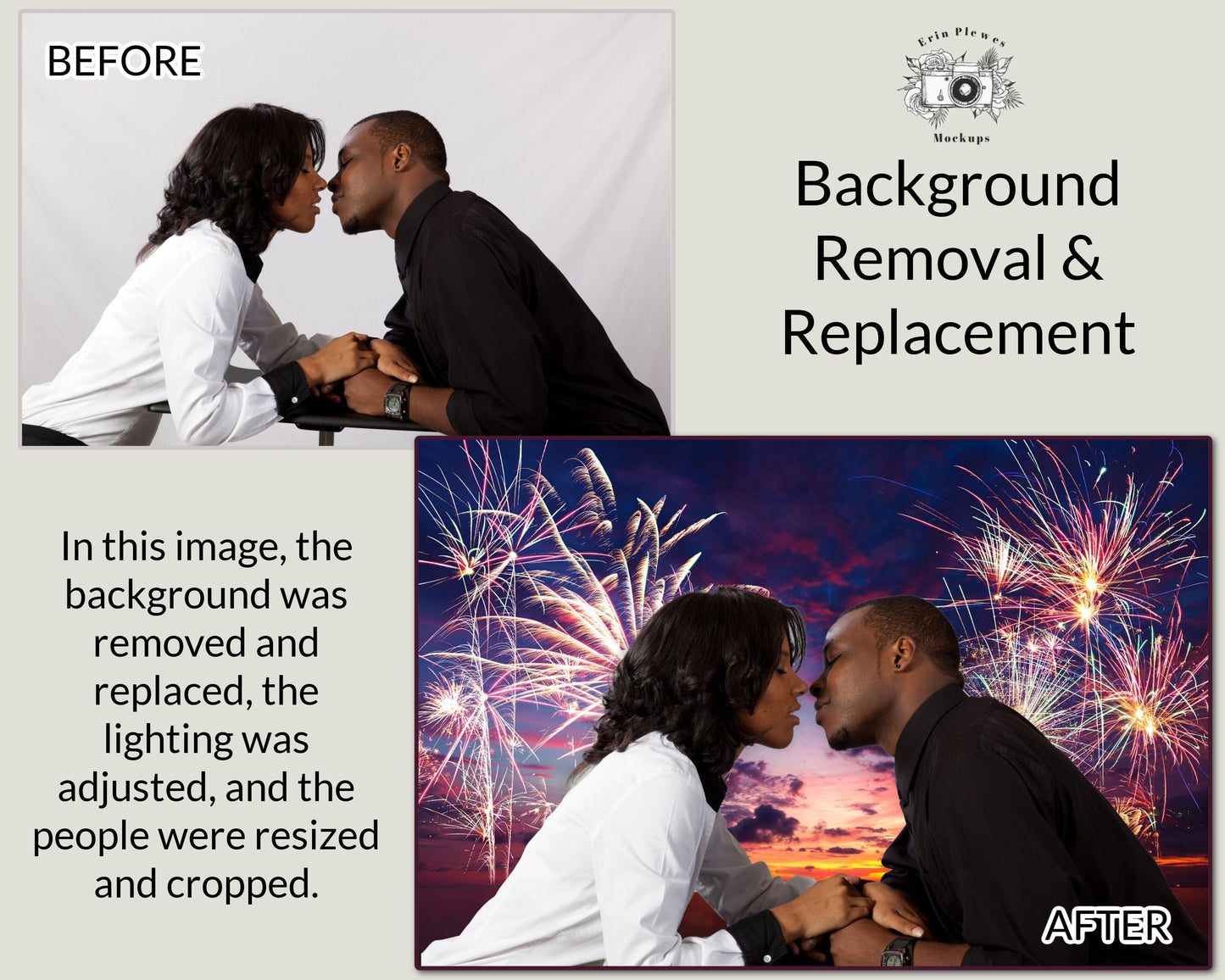 Photo Editing, Photoshop Services, Add loved one to your photo, Object Removal, Person Removal, Photo Merge, Photo Restoration Services