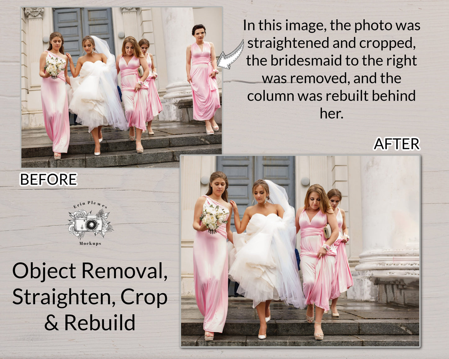 Photo Editing, Photoshop Services, Add loved one to your photo, Object Removal, Person Removal, Photo Merge, Photo Restoration Services