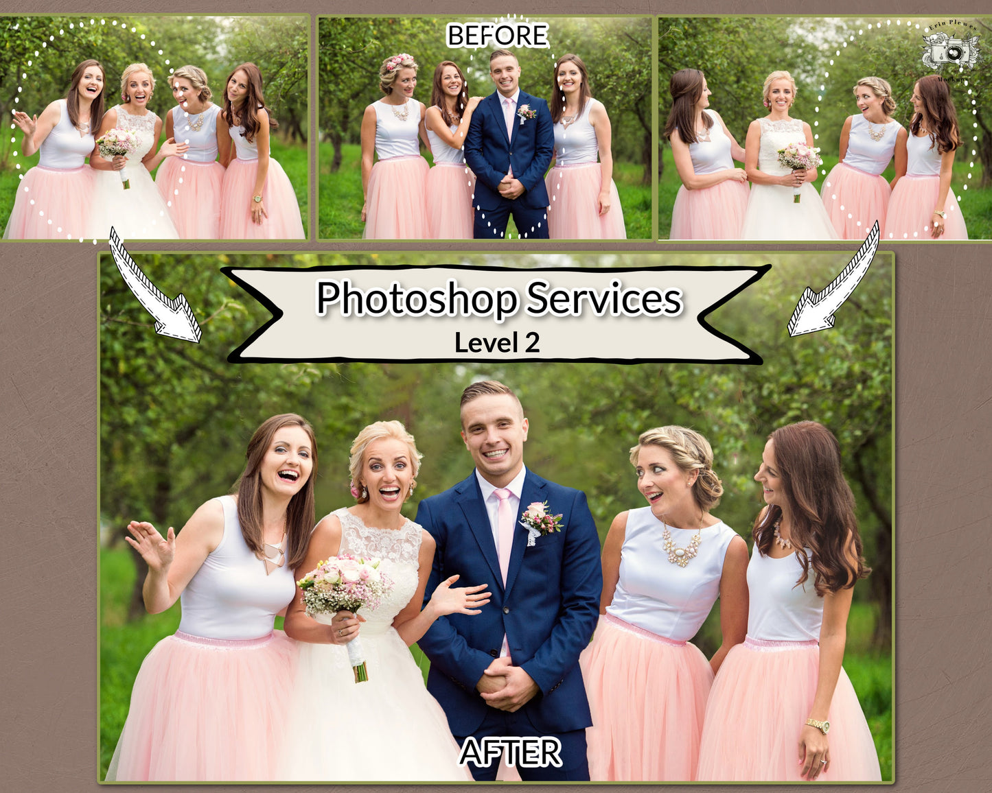Photoshop Services, Add loved one photo, Photoshop Deceased, Person Removal, Add person to photo, Photo Merge - Level 2
