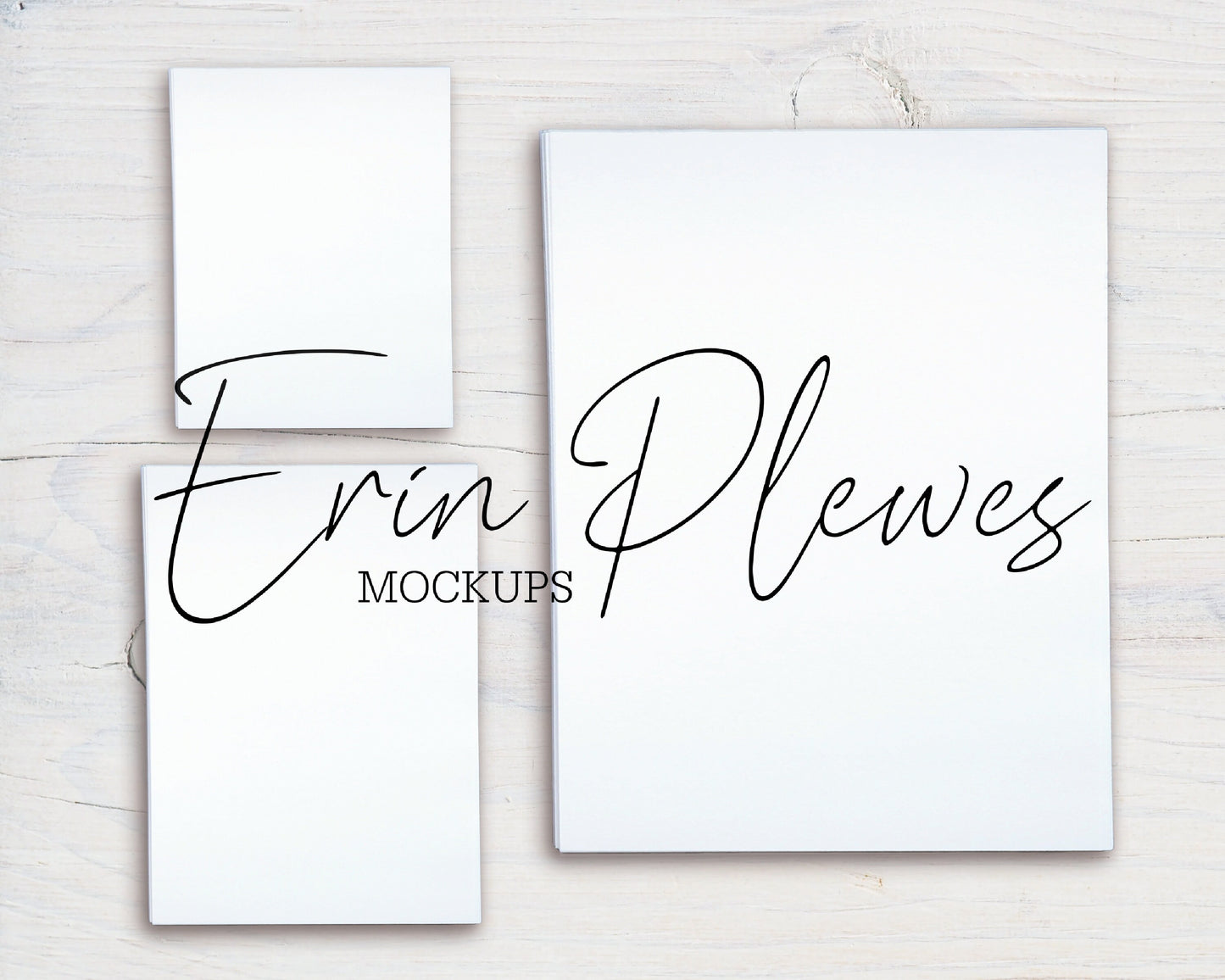 Notepad Mockup Comparison, 5x7 and 4.25 x 5.5 and 8.5 x 11 notepad Mock Up, A2 and A7 Flatlay, Instant Digital Download Jpeg