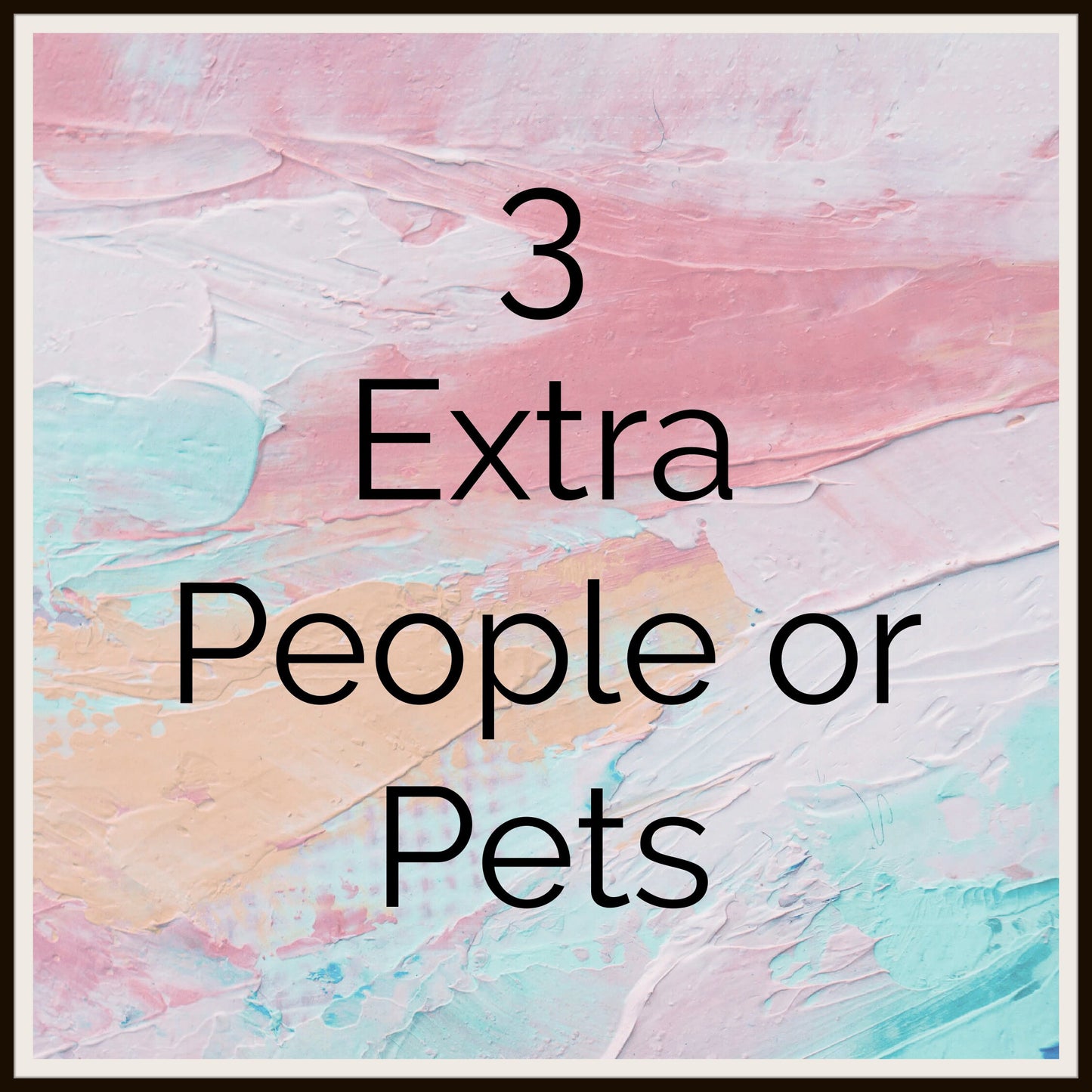Add On 3 People - For Custom Digital Portraits Only - ADD ON