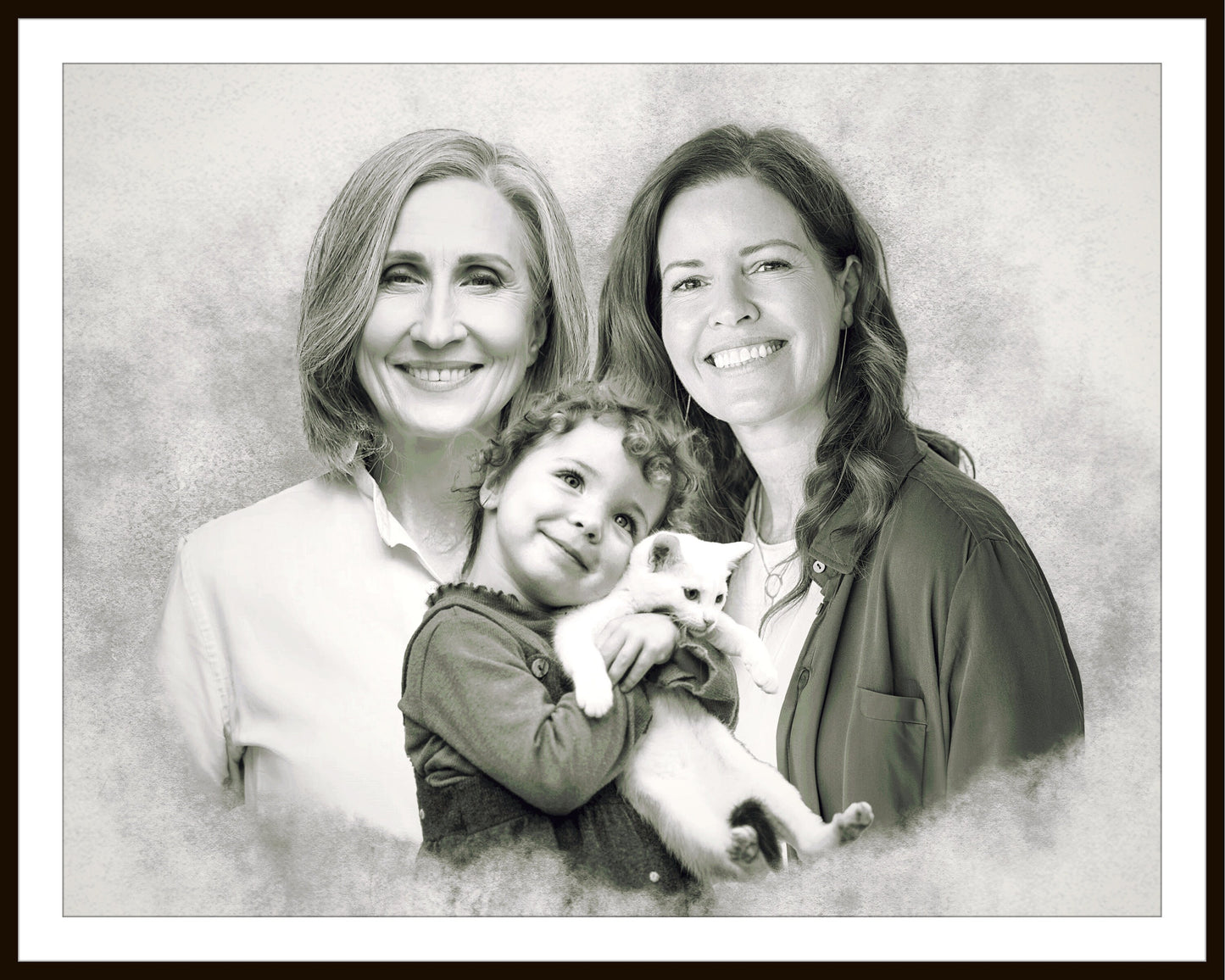 Add Loved One to Photo, Family Portrait From Photos, Combine Photos, Custom Christmas Gift Printable, Memorial Gift for Dad Mom