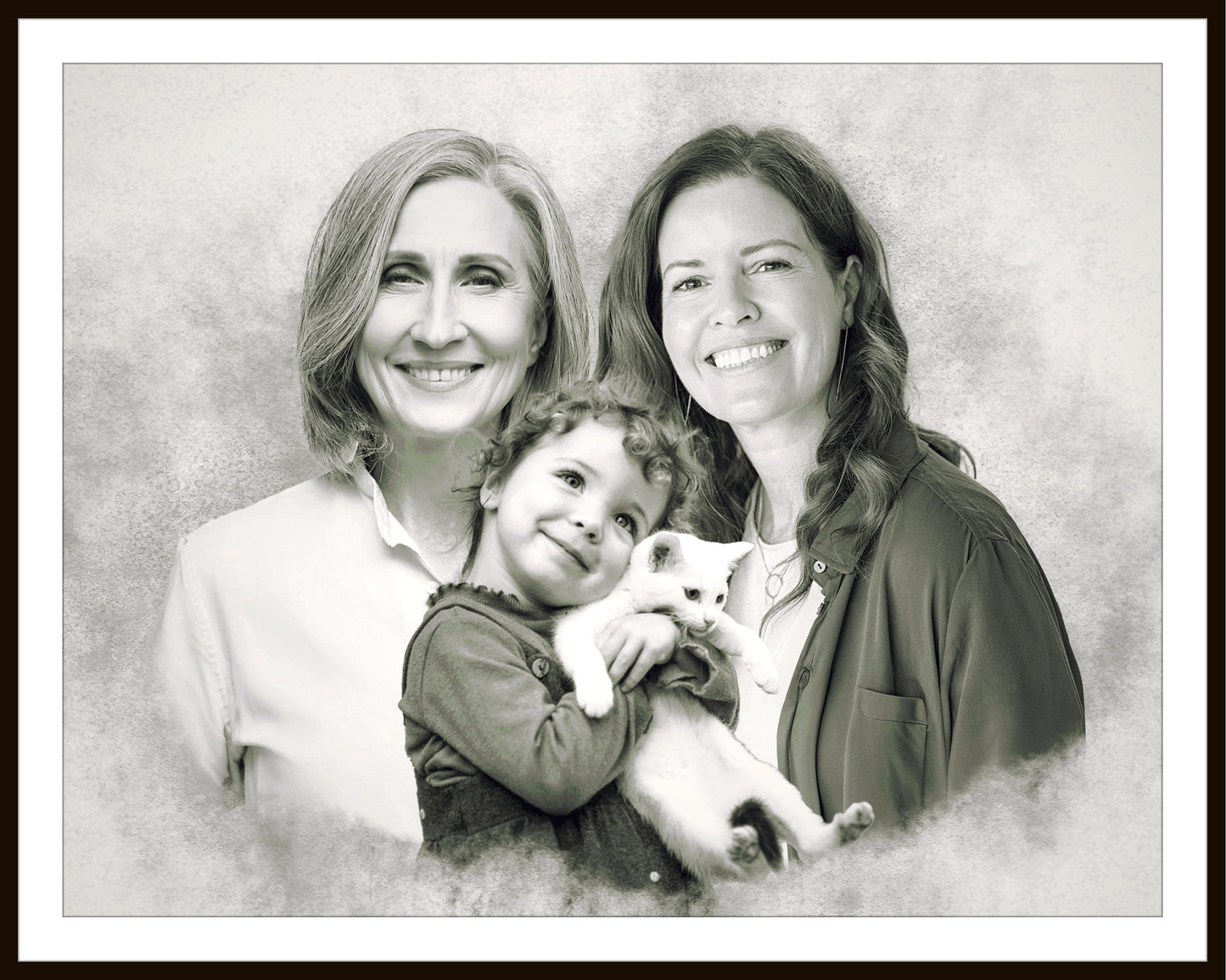 Add Loved One to Photo, Family Portrait From Photos, Combine Photos, Custom Christmas Gift Printable, Memorial Gift for Dad Mom