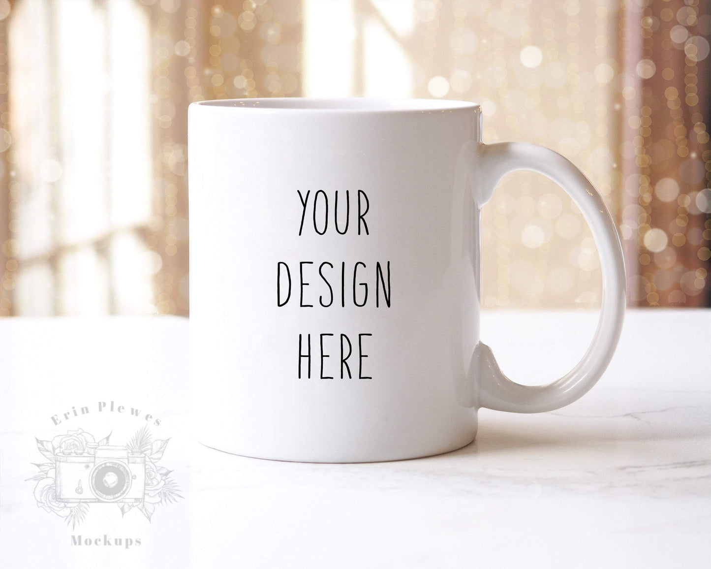 Erin Plewes Mockups Mug Mockup, 11 oz Coffee Mug Mockup for Lifestyle Styled Stock Photo , White Mug Mock-up Template, Digital Download Jpeg