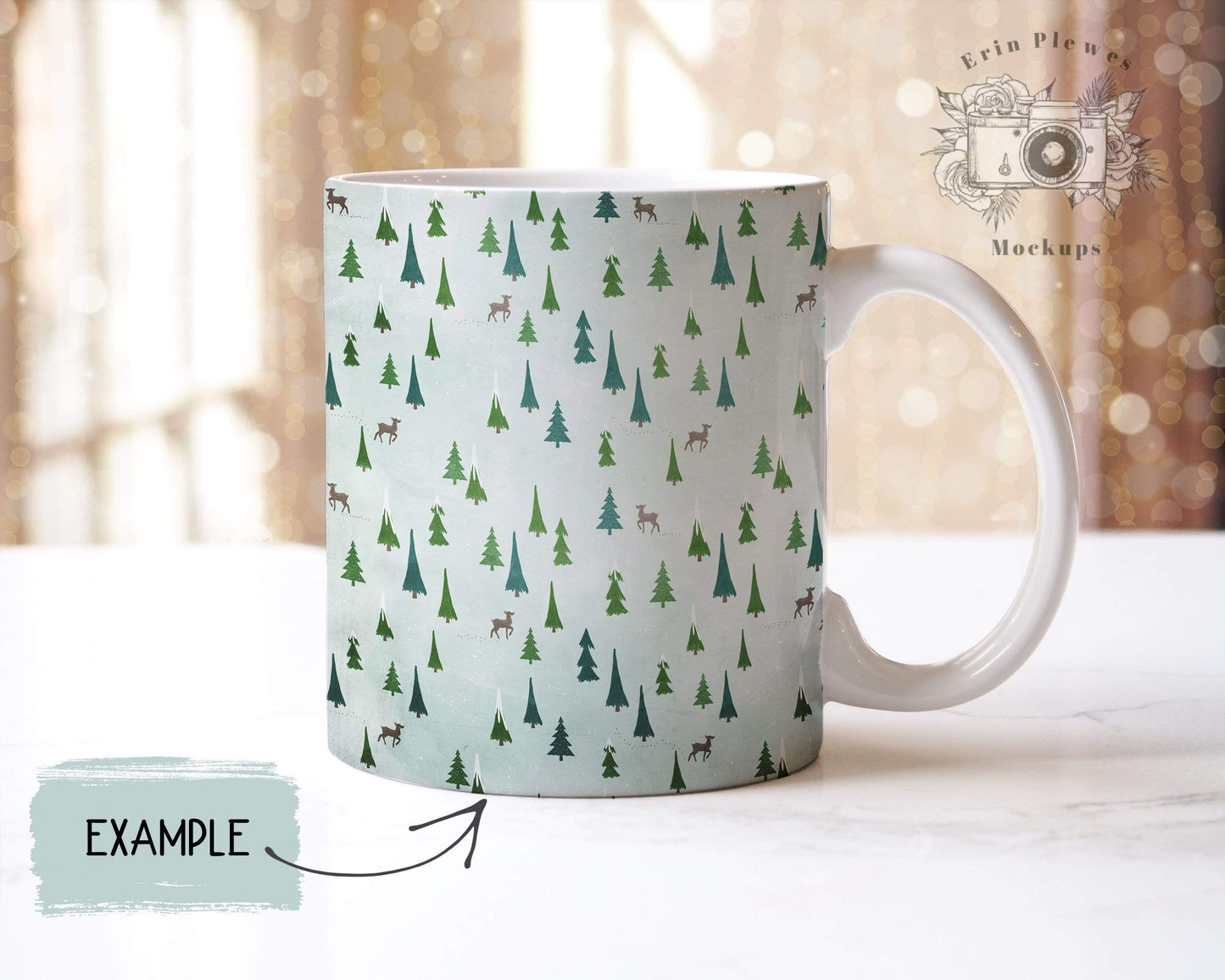 Erin Plewes Mockups Mug Mockup Smart Object, 11 oz Coffee Mug Mock Up for Lifestyle Styled Stock Photo , White Mug Mock-up Template, Digital Download Jpeg PSD