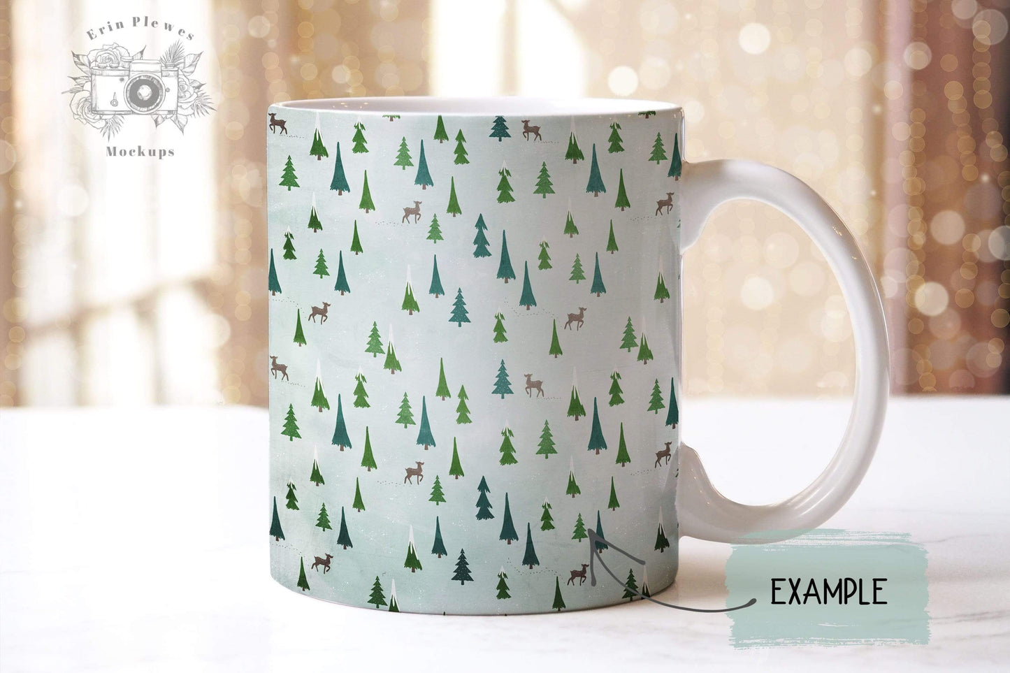 Erin Plewes Mockups Mug Mockup Smart Object, 11 oz Coffee Mug Mock Up for Lifestyle Styled Stock Photo , White Mug Mock-up Template, Digital Download Jpeg PSD