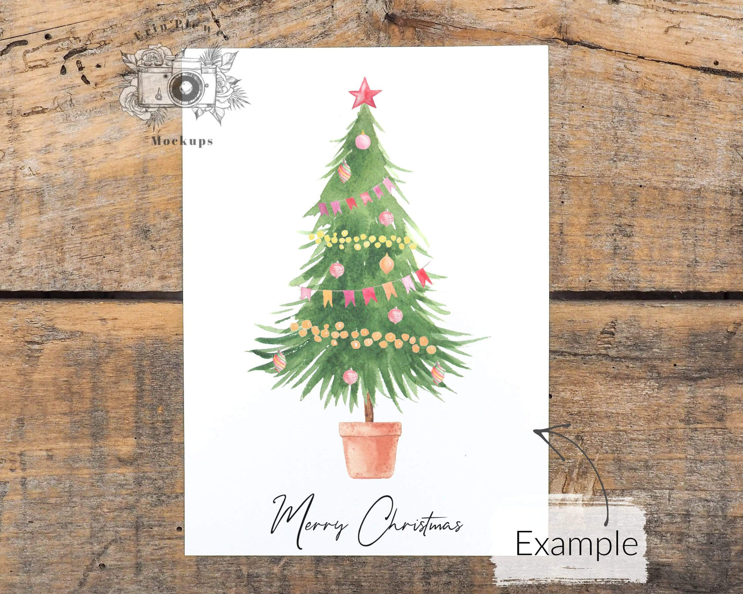 Erin Plewes Mockups Print mockup 5x7, Greeting card mockup, Rustic thank you note mockup for lifestyle stock photography, Jpeg instant Digital Download