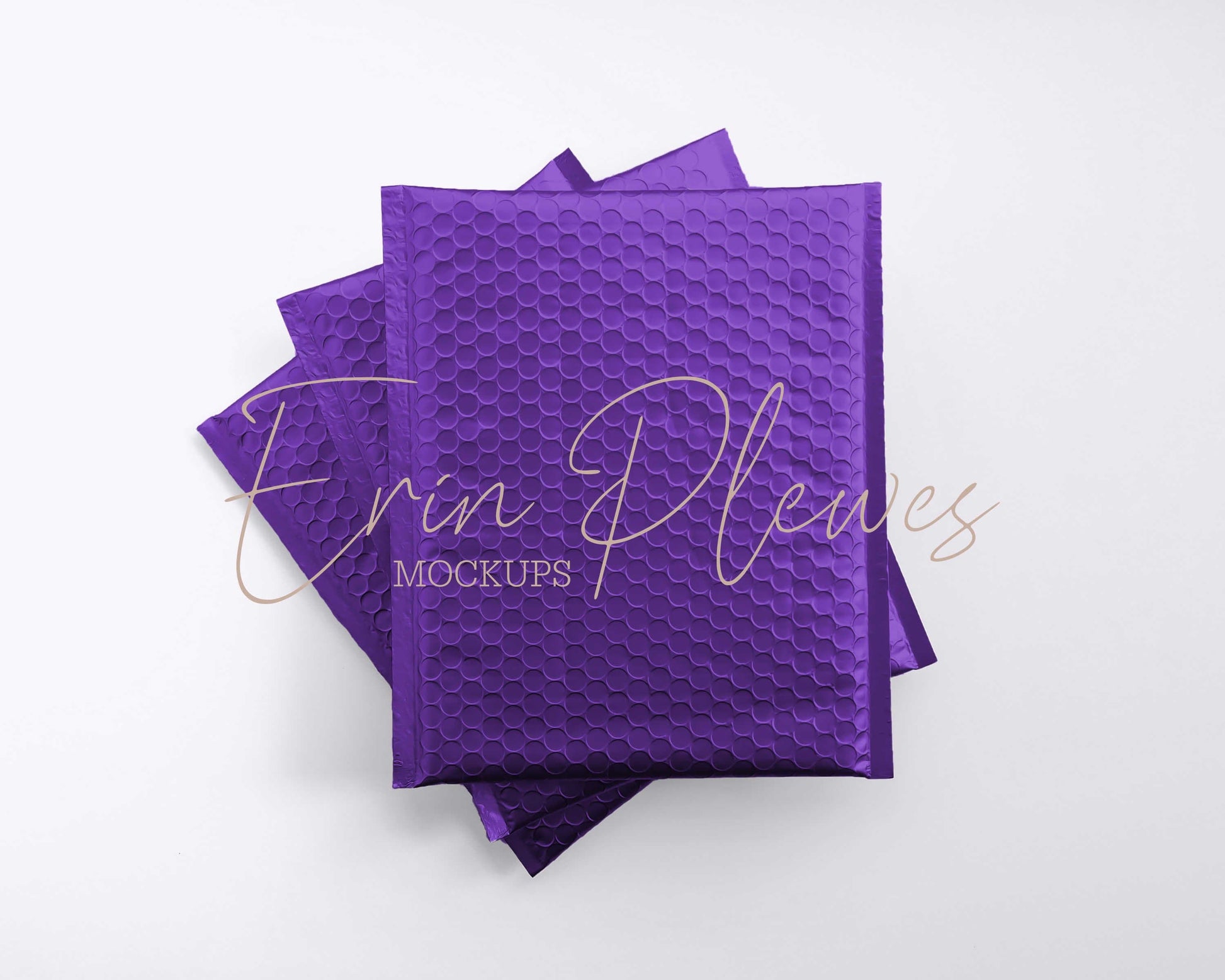 Erin Plewes Mockups Mockup Purple Bubble Mailer Mockup, Poly Mailer Mock Up, Mailing Package Stock Photo, Jpeg Instant Digital Download Template