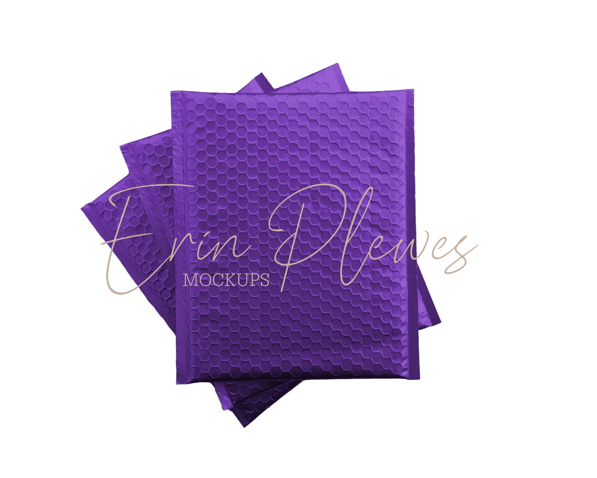 Erin Plewes Mockups Mockup Purple Bubble Mailer Mockup, Poly Mailer Mock Up, Mailing Package Stock Photo, Jpeg Instant Digital Download Template
