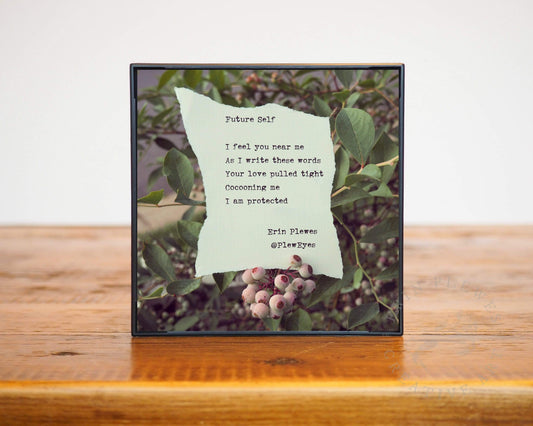 "I Am Protected" Inspirational Poem Mini Nature Artwork | Unique Gift