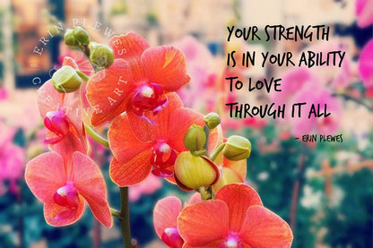 "Love Through It All" Inspirational Poetry Artwork | Nature Gift