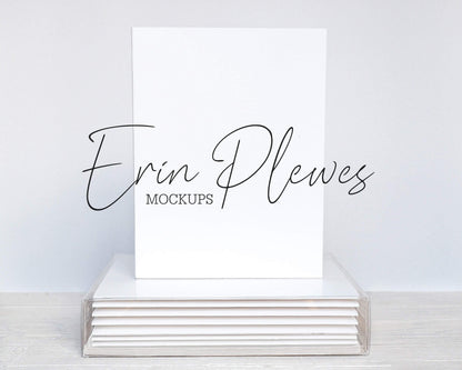 Erin Plewes Mockups A2 Card Mockup Box Set White Envelopes, Greeting Card Mockup Set, Stationery Mock-up Lifestyle Photo, Instant Digital Download Jpeg