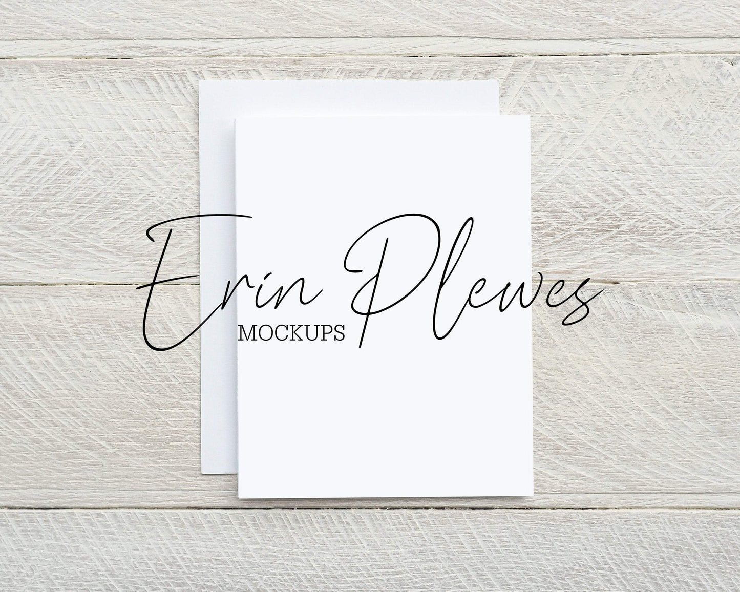 Erin Plewes Mockups A2 Card Mockup White Envelope, Thank You Card Mock Up for Rustic Wedding, Greeting Card Flat Lay, Jpeg Instant Digital Download