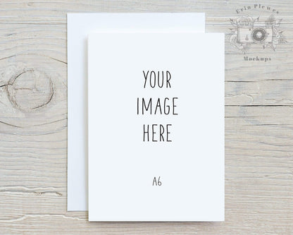 Erin Plewes Mockups A6 card mockup, Thank you card mock-up with white envelope size A 6, Rustic wedding invitation, Jpeg Instant Digital Download Template