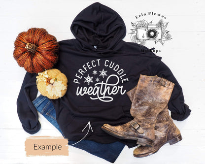 Erin Plewes Mockups Bella Canvas Hoodie Mockup, Sweatshirt mockup flat lay with rustic boots and fall pumpkins, Autumn styled hoodie mock-up