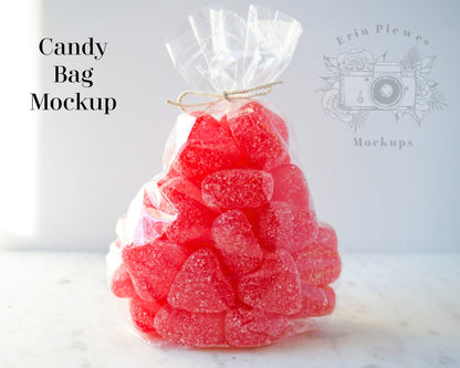 Erin Plewes Mockups Party Favor Mockup, Valentine's Day gift bag mock up to add your design and stock photography, Jpeg Instant Digital Download Template