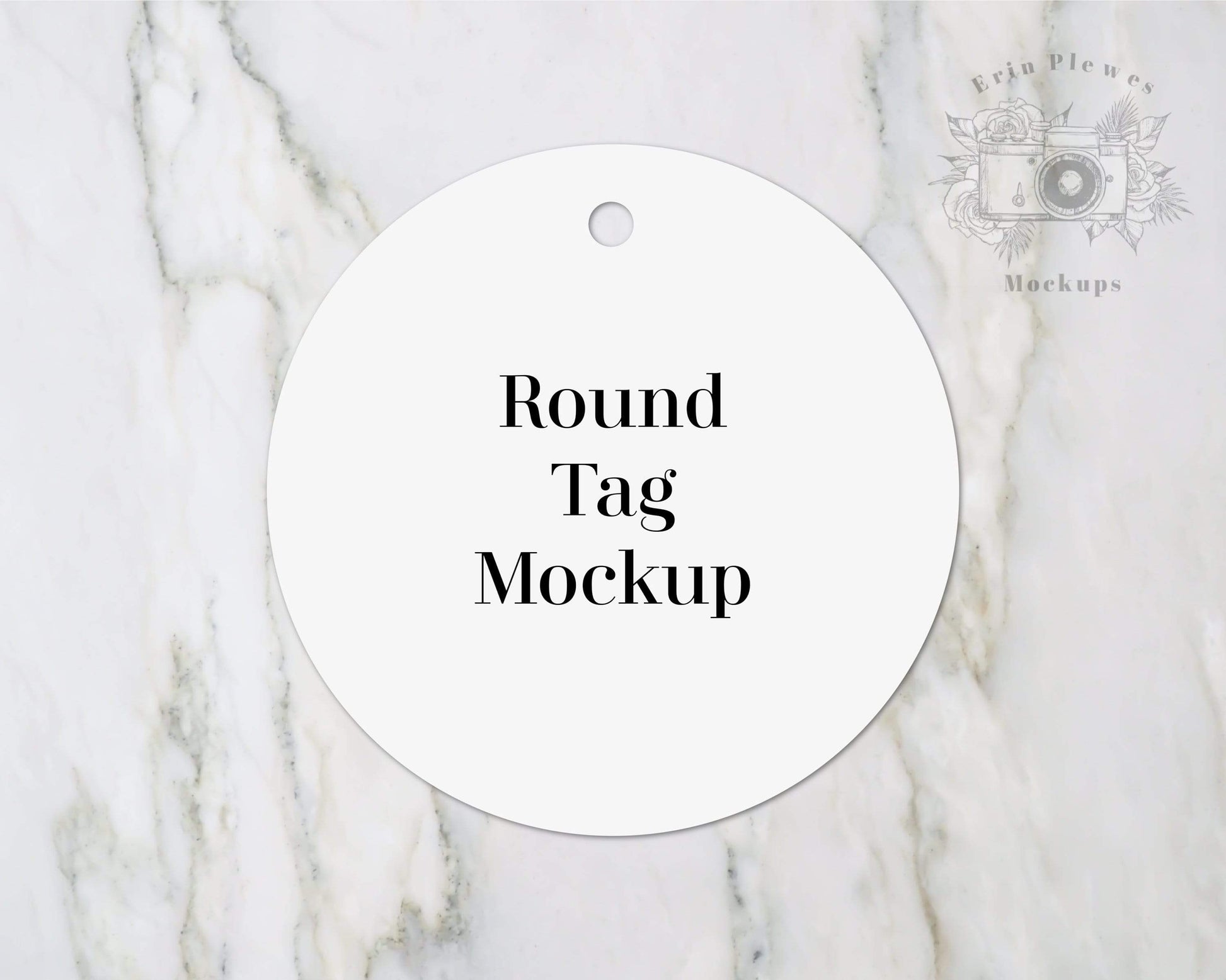 Erin Plewes Mockups Round tag mockup, Wedding gift tag mock up flat lay for present labels and lifestyle stock photography, Jpeg instant Digital Download