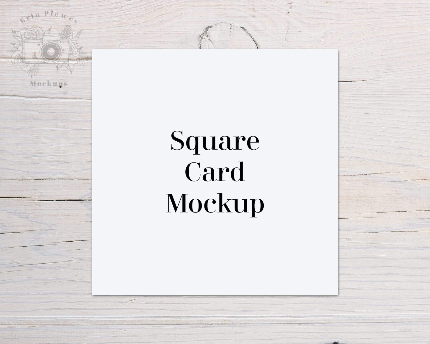 Erin Plewes Mockups Square greeting card mockup, Square invitation mockup for rustic wedding thank you cards, Jpeg Instant Digital Download Template