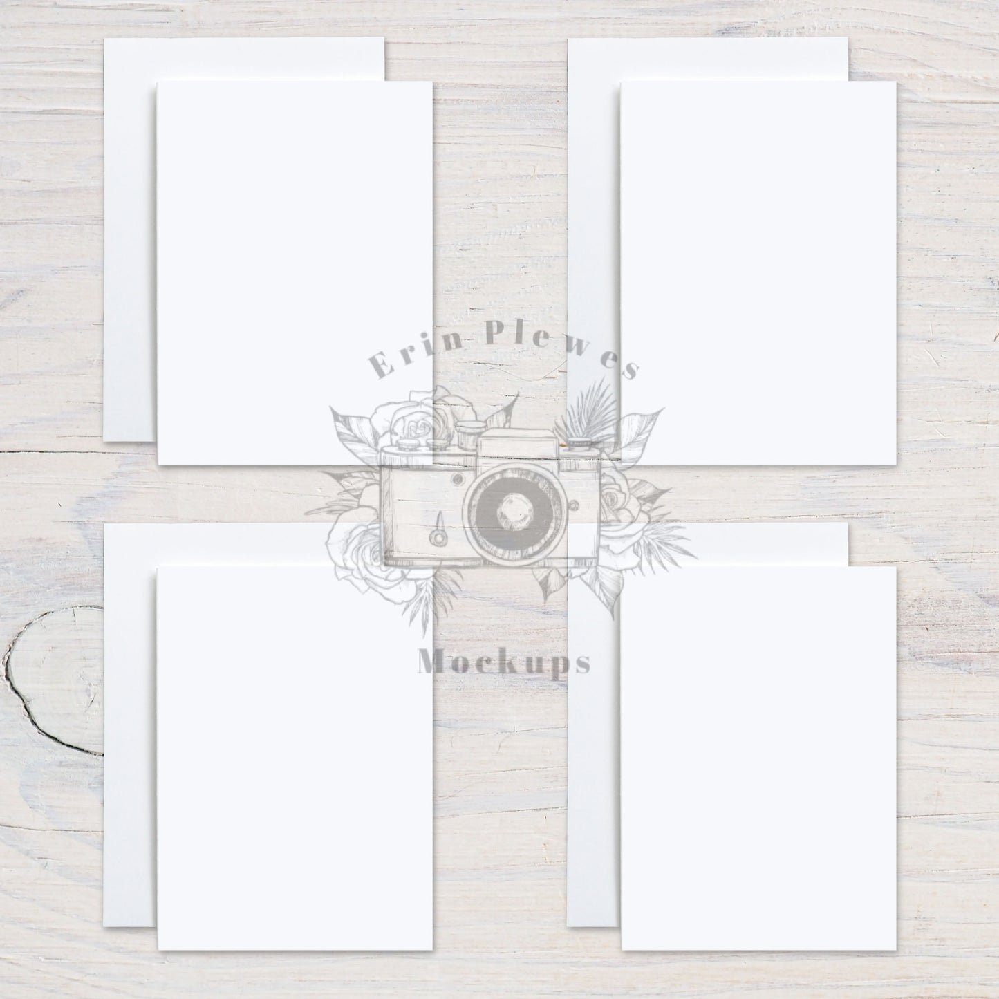 5x7 Card Mockup with Envelopes, Front Back Greeting Card Mock Up, Stationery Suite Mock Ups, Jpeg Instant Digital Download