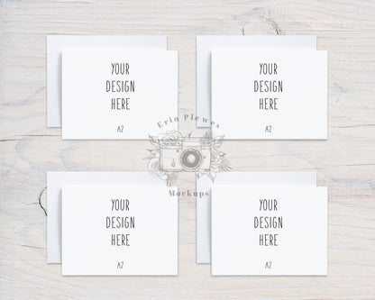 A2 Card Suite Mockup, Front Back Greeting Card Mock Up, Stationery Suite Mock Ups, Jpeg Instant Digital Download Template