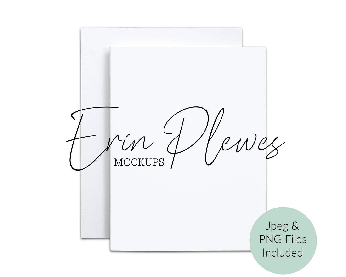 A2 vertical card mockup PNG, Thank you card mock up with envelope white background,  Jpeg PNG Instant Digital Download Template