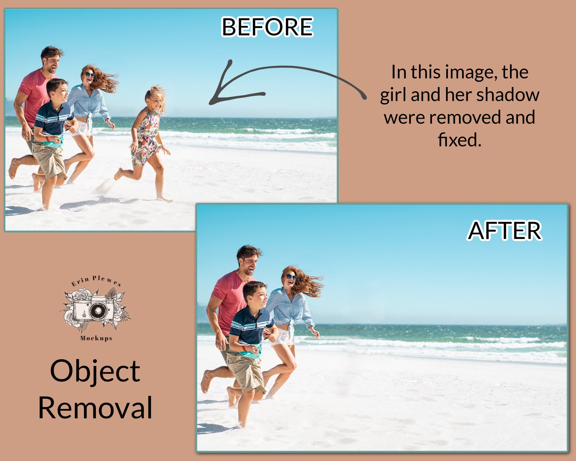 Photoshop Services, Add loved one photo, Photoshop Deceased, Person Removal, Add person to photo, Photo Merge - Level 2
