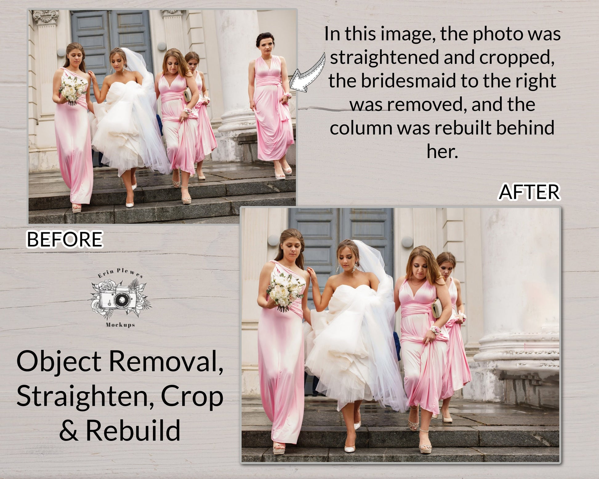 Photoshop Services, Add loved one to your photo, Object Removal, Person Removal, Photo Merge, Photoshop Deceased, Level 10