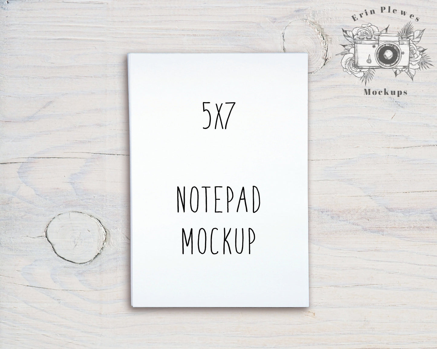Notepad Mockup 5"x7", To Do List Mock Up, A7 Minimalist Stationery Flatlay, Instant Digital Download Jpeg