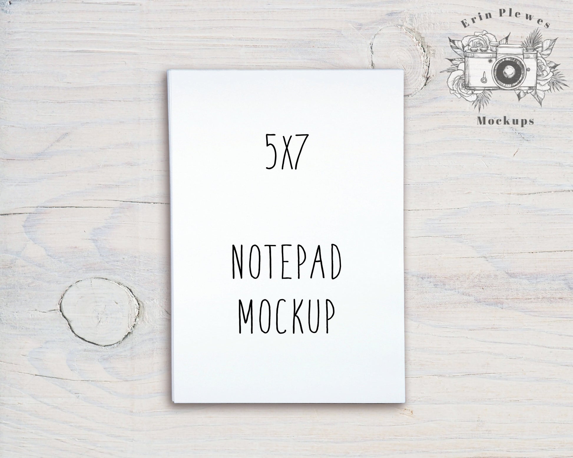 Notepad Mockup 5"x7", To Do List Mock Up, A7 Minimalist Stationery Flatlay, Instant Digital Download Jpeg