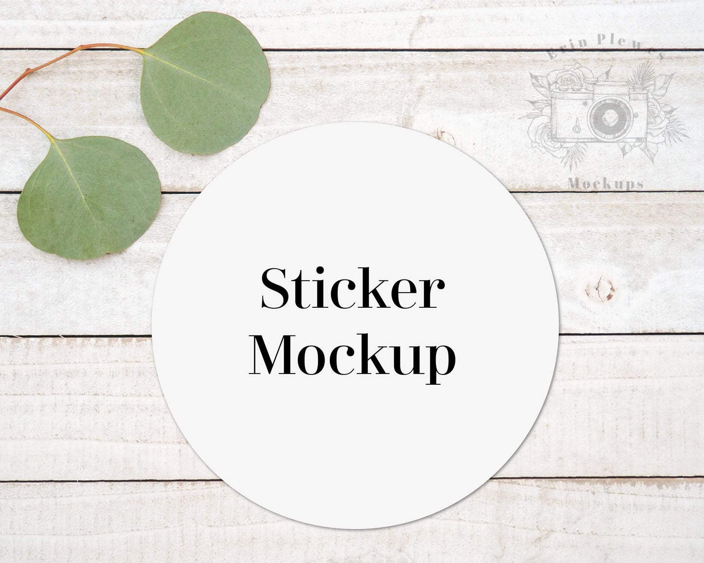 Erin Plewes Mockups Sticker mockup, Round tag mock up for Wedding flat lay and stock photography, Jpeg instant Digital Download